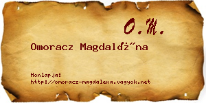 Omoracz Magdaléna névjegykártya